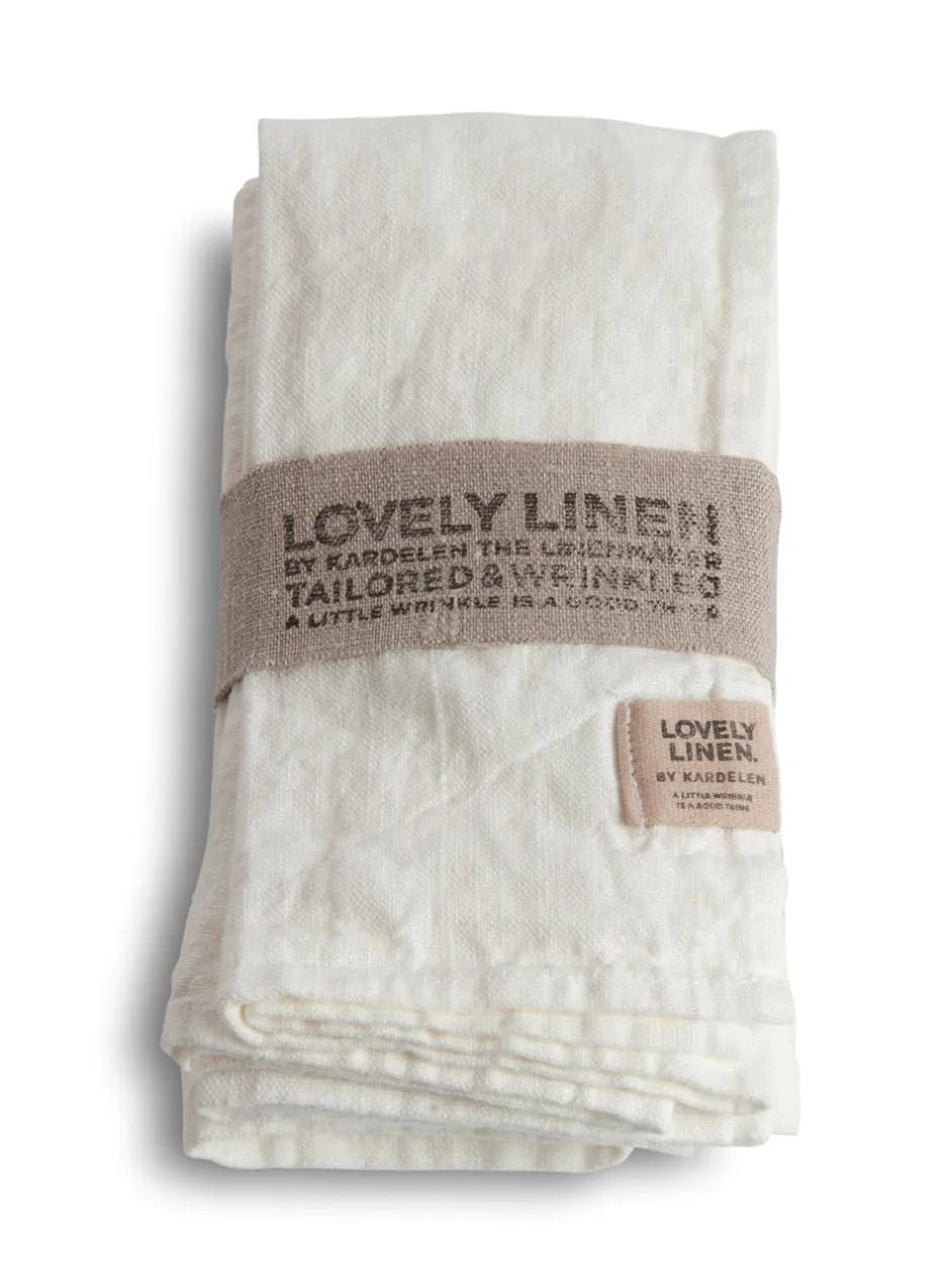 Lovely Linen 4-pak Servietter, , 45x45 cm* Køkkentekstiler