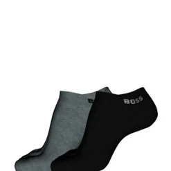 Best Boss Black 2-pak Strømper, , 39-42 Medium Grey