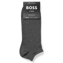 Best Boss Black 2-pak Strømper, , 39-42 Medium Grey