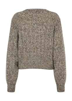 Discount Modström PammieMD Cardigan, , XS Brown Speckle Melange