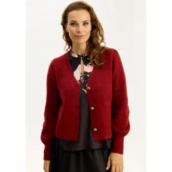 IN FRONT Pearl Cardigan, , L*Dame Cardigans