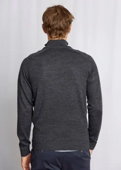 Clearance Bruun & Stengade Pelle Regular Fit Striktrøje, , XL Grey