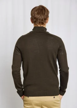 New Bruun & Stengade Pelle Regular Fit Striktrøje, , XL Green