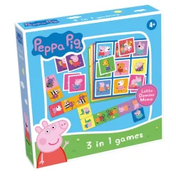 Discount Tactic Peppa Pig 3 I 1 Lotto, Domino, Memo