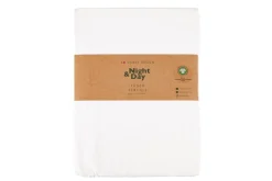 Sale Night and Day Percale Glat Lagen, , 150x260 cm Hvid