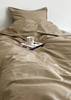 Clearance OMHU Percale Sengetøj, , 140x220 cm Mud