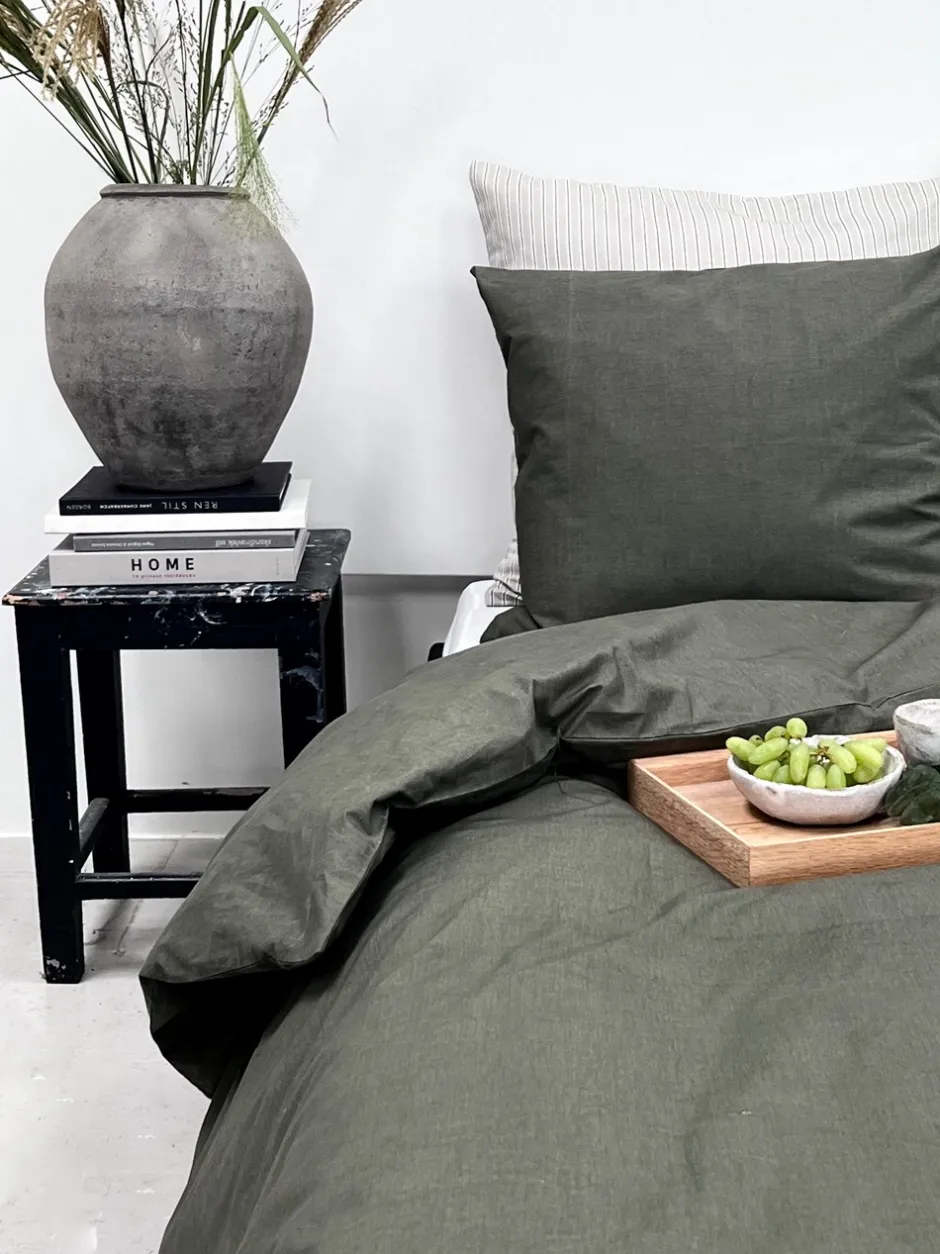 Best OMHU Percale Sengetøj, , 140x200 cm Olive