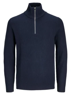 Jack&Jones Perfect Half Zip Striktrøje, , L* Strik