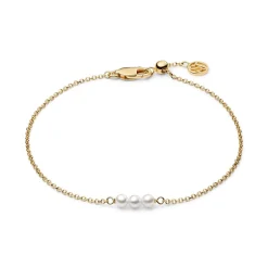 Sale Sif Jakobs Jewellery Perla Cinque Armbånd, , 18 cm Gold Plated