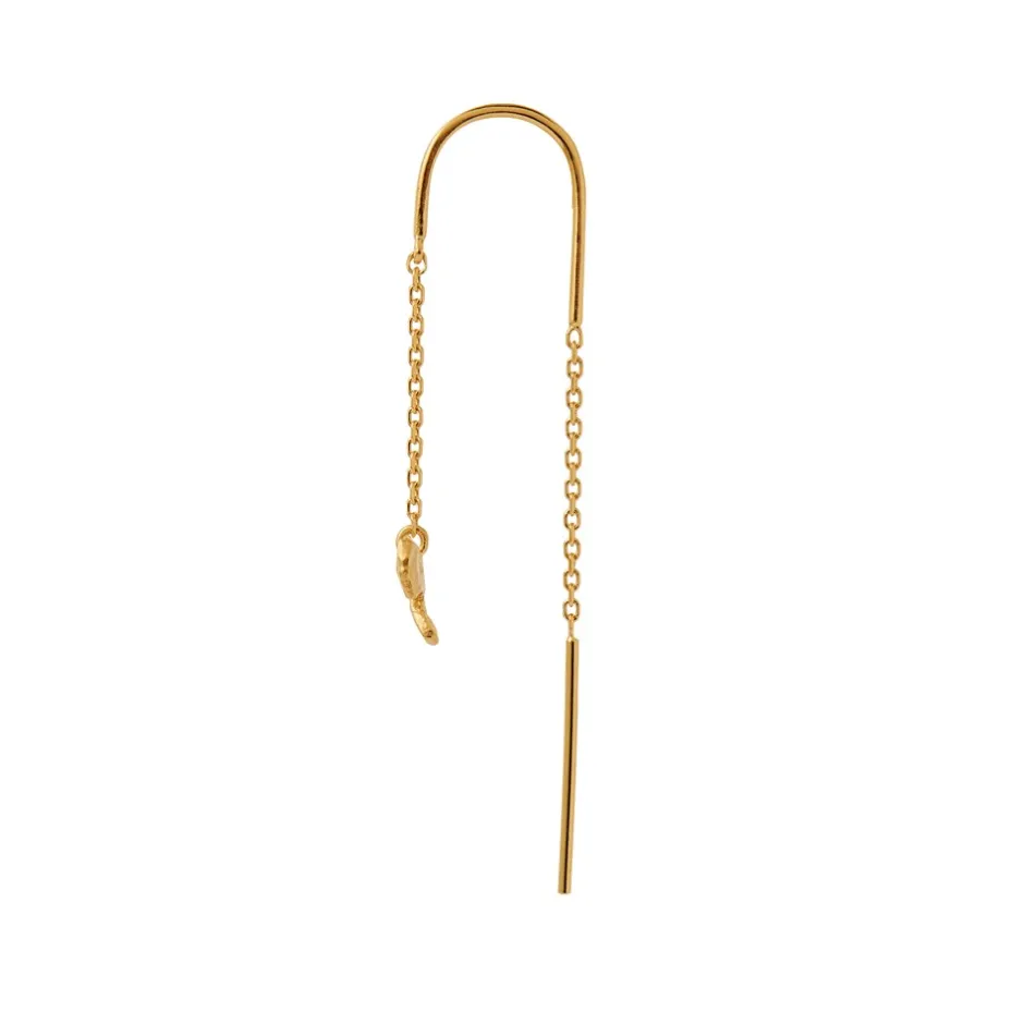 Stine A Petit Bow Double Chain Ørering,*Dame Øreringe