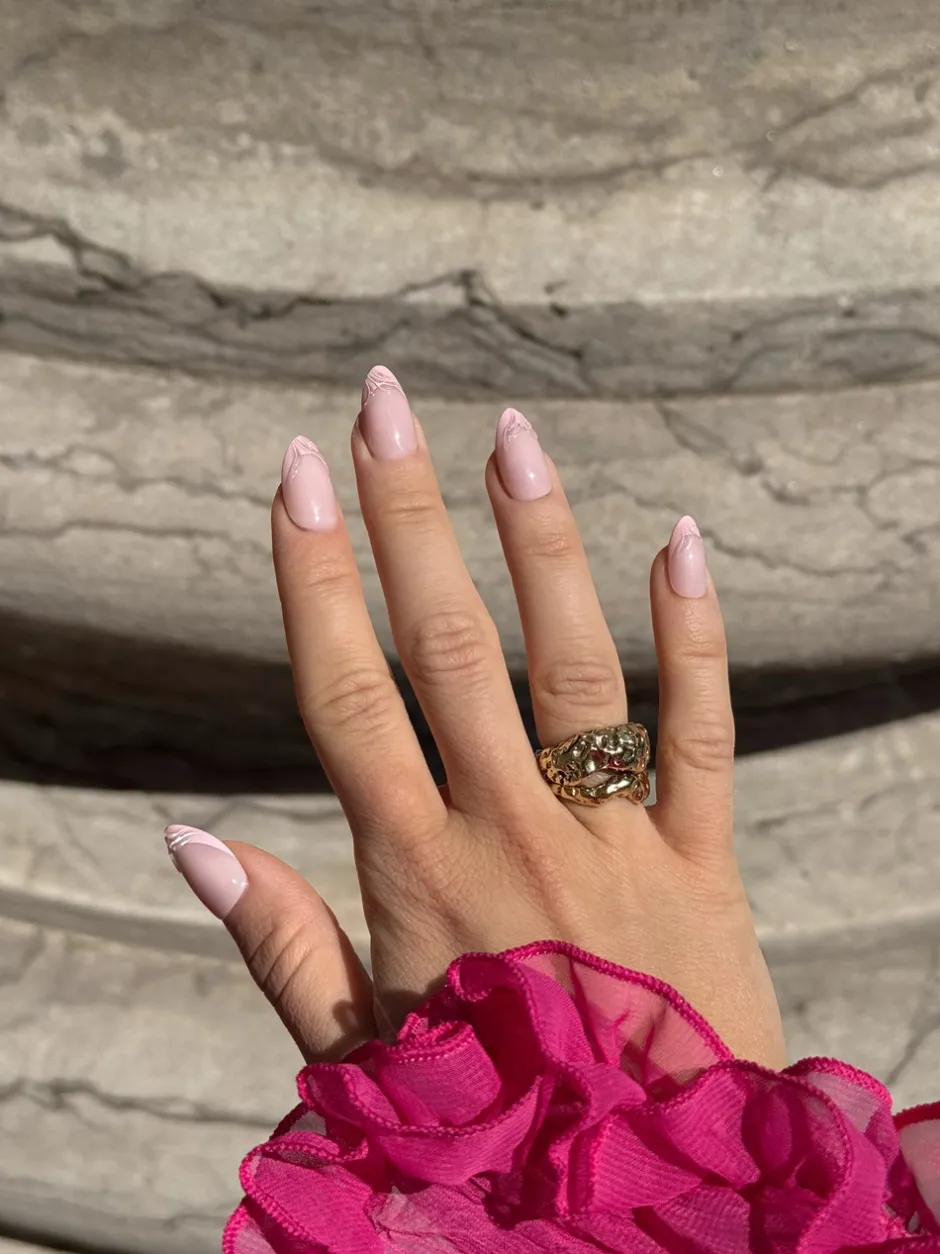 New DUFFBEAUTY Pink Wave Press-On Kunstige Negle
