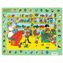 Clearance Pippi Langstrømpe Pippi Indrammet Pappuslespil