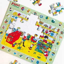 Clearance Pippi Langstrømpe Pippi Indrammet Pappuslespil