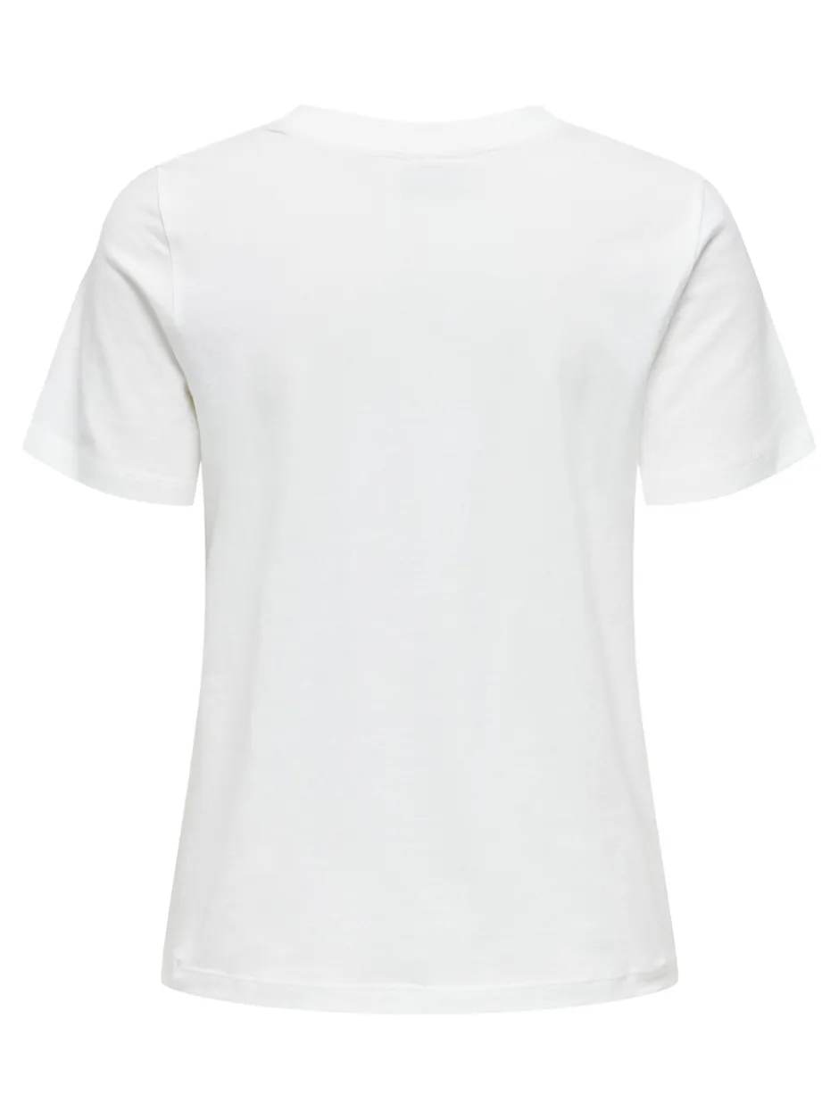 Clearance JDY Pisa T-shirt, , L Cloud Dancer/Bittersweet Heart