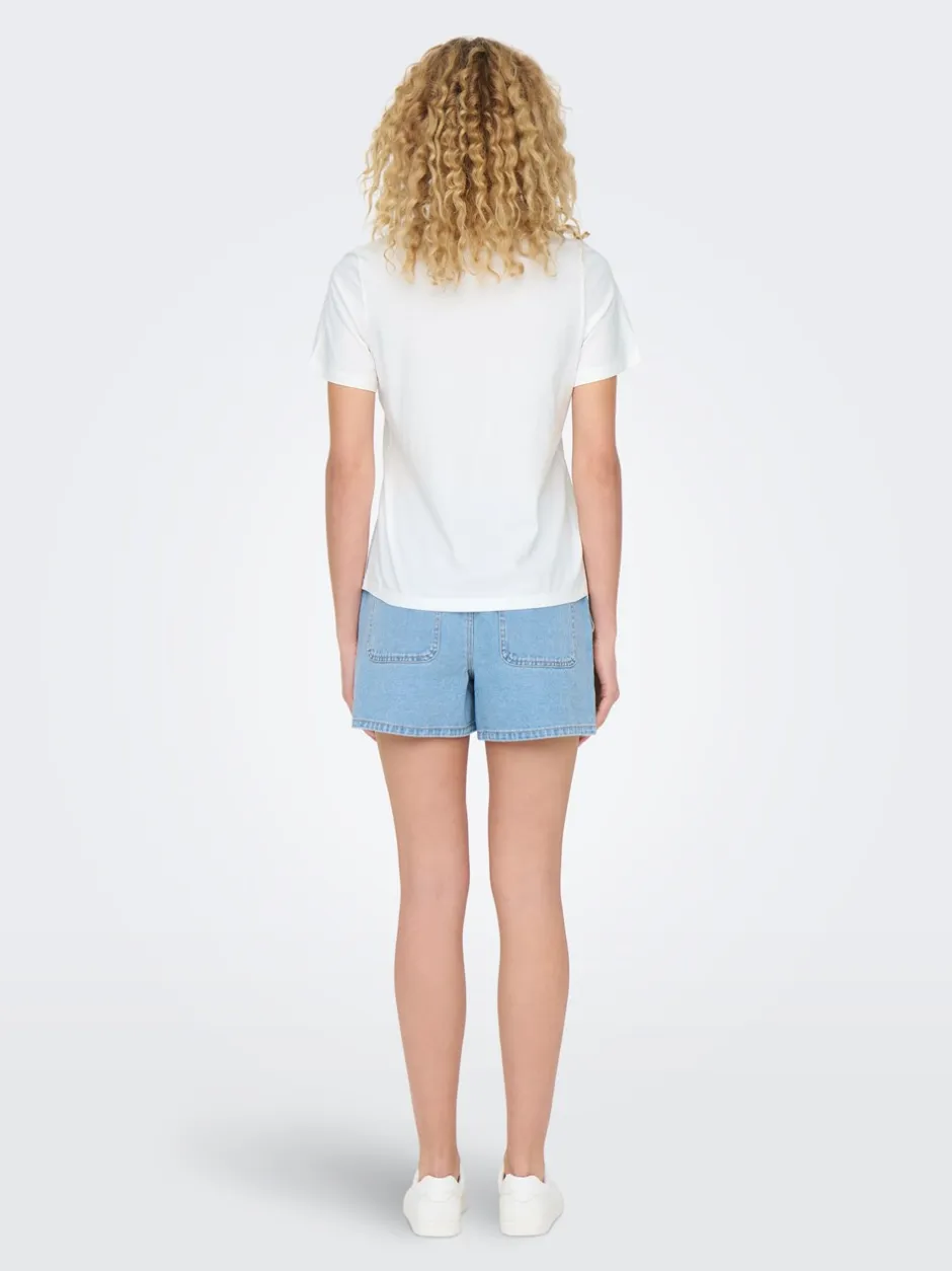 Clearance JDY Pisa T-shirt, , L Cloud Dancer/Bittersweet Heart