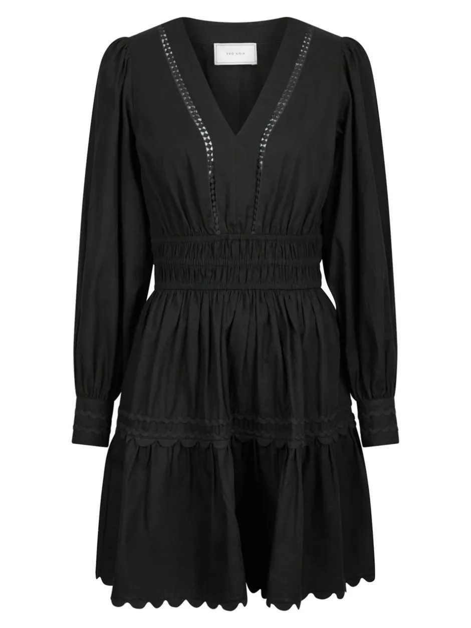 Best Neo Noir Polaris C Poplin Kjole, , 34 Black