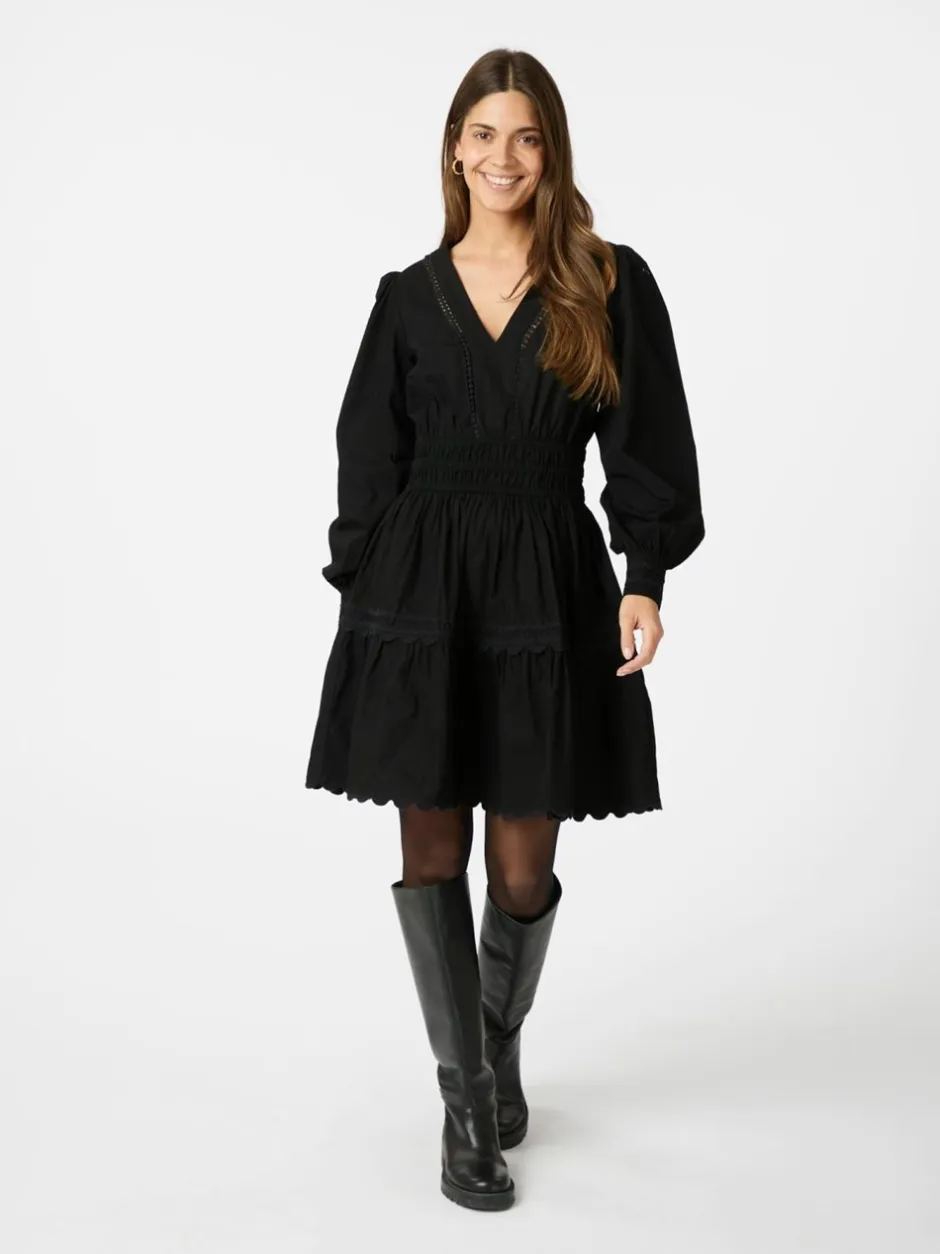 Best Neo Noir Polaris C Poplin Kjole, , 34 Black