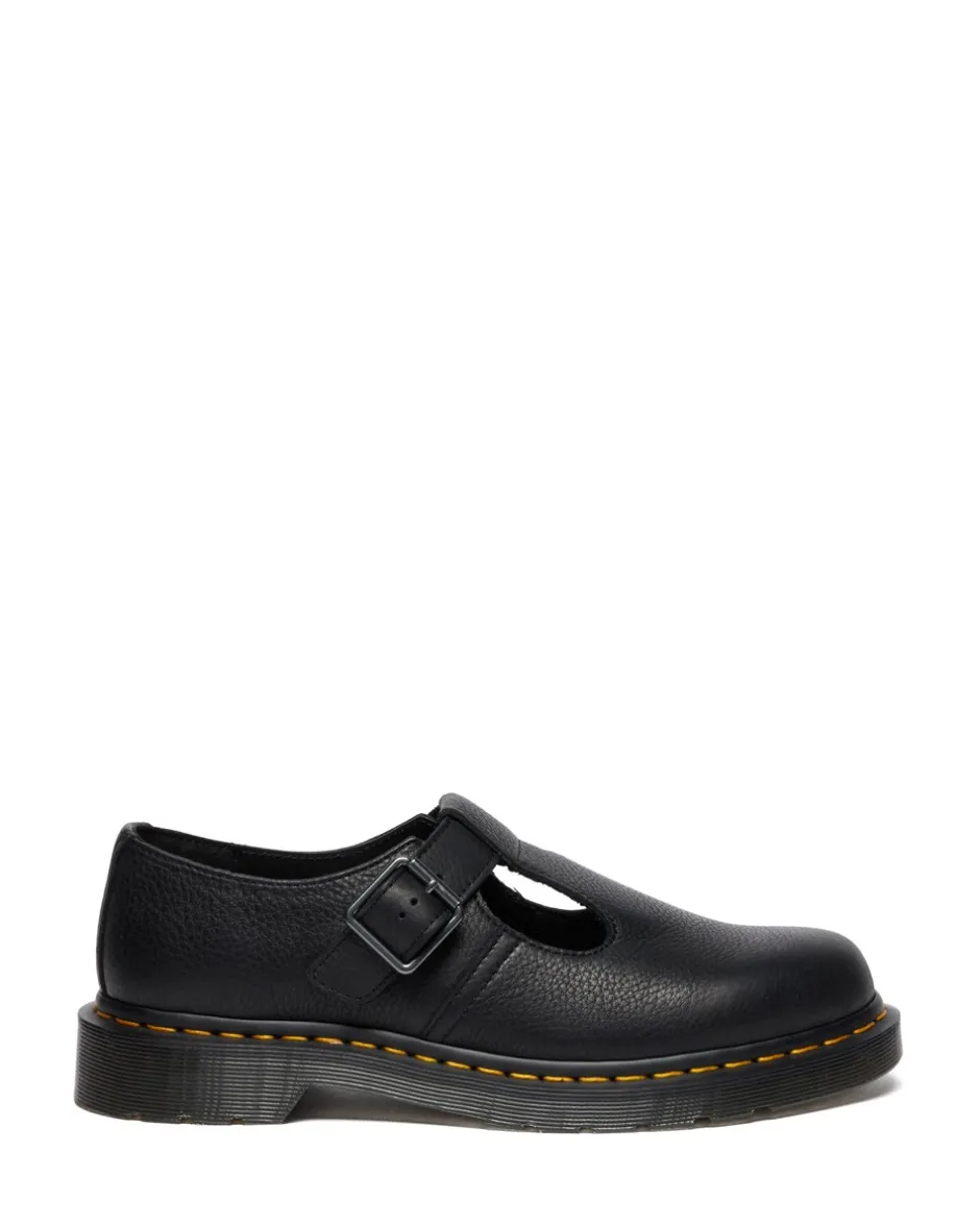 Best Dr. Martens Polley Sko, , 43 Black