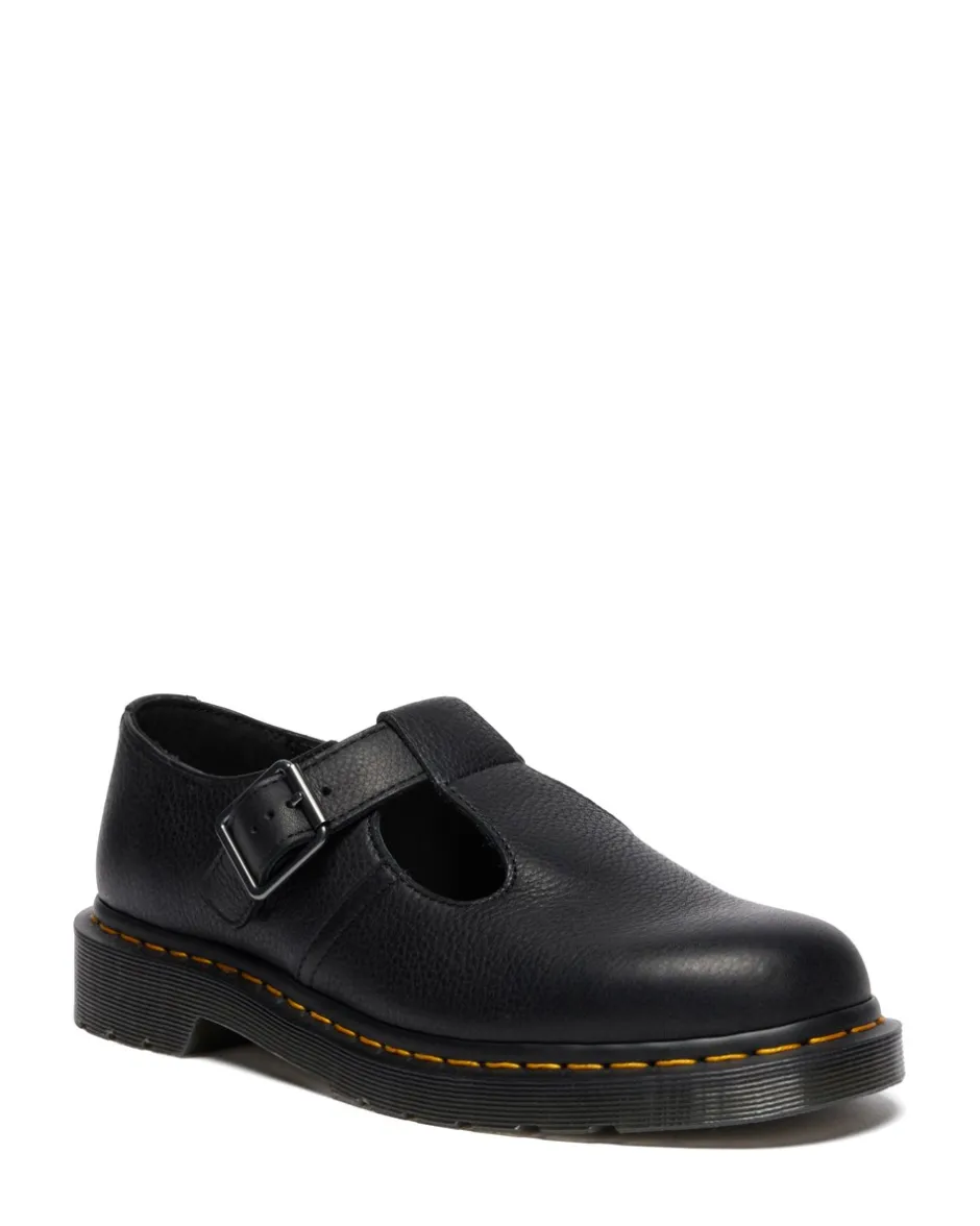 Best Dr. Martens Polley Sko, , 43 Black