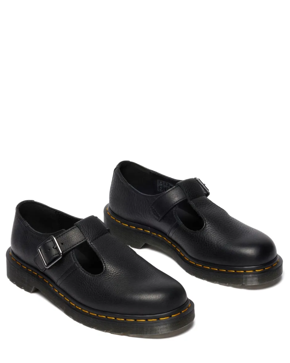 Best Dr. Martens Polley Sko, , 43 Black