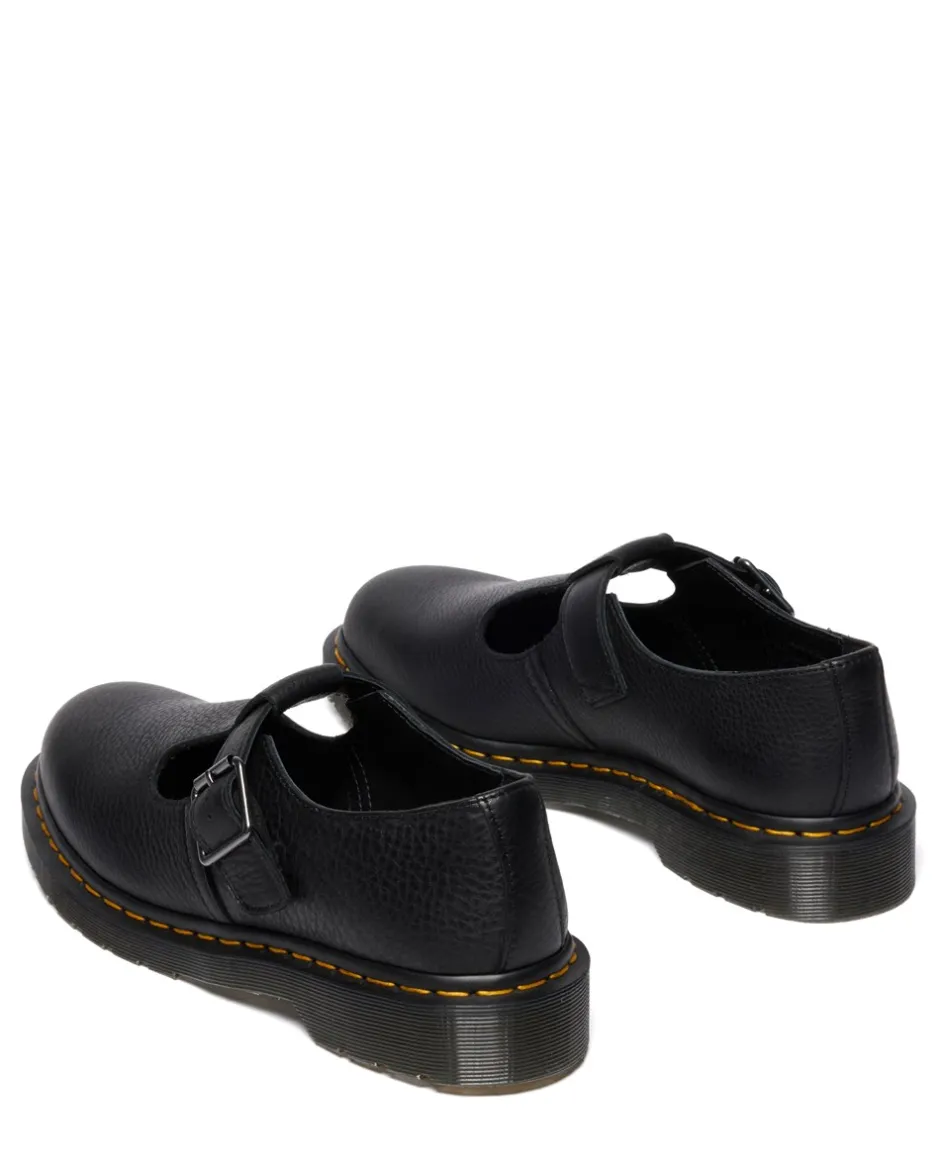 Best Dr. Martens Polley Sko, , 43 Black