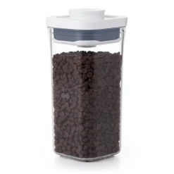 Hot OXO POP Container Kvadratisk Opbevaringsboks, , 500 ml Transparent/White