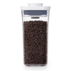 Hot OXO POP Container Kvadratisk Opbevaringsboks, , 500 ml Transparent/White