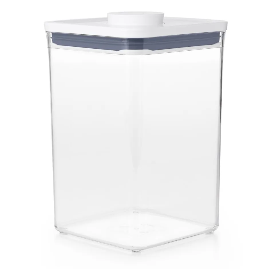 Sale OXO POP Container Kvadratisk Opbevaringsboks, , 4200 ml Transparent/White