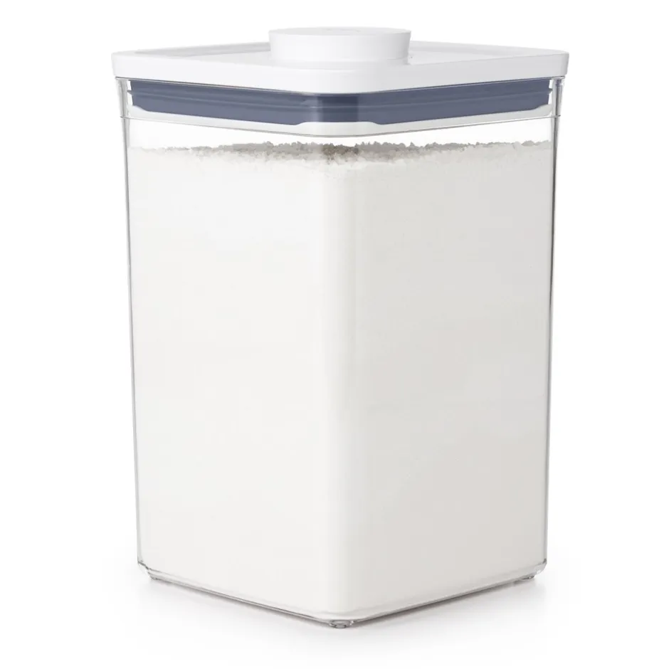 Sale OXO POP Container Kvadratisk Opbevaringsboks, , 4200 ml Transparent/White