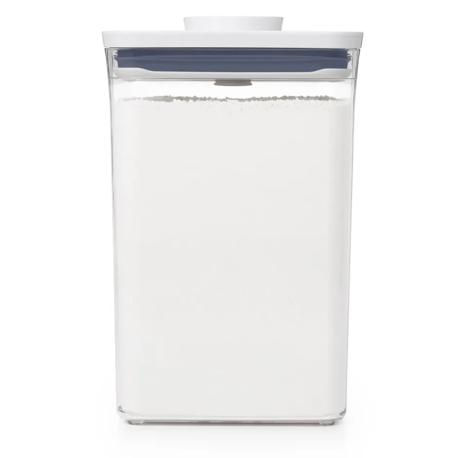 Sale OXO POP Container Kvadratisk Opbevaringsboks, , 4200 ml Transparent/White