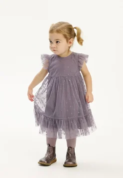 THE NEW Poppy Kjole, , 104 cm Gray Ridge AOP