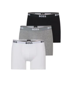 Outlet Boss Black Power 3-pak Underbukser, , XL Hvid/Grå/Sort