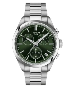 Best Tissot PR 100 Chronograph T150.417.11.091.00 Herreur, , 40 mm Steel/Green