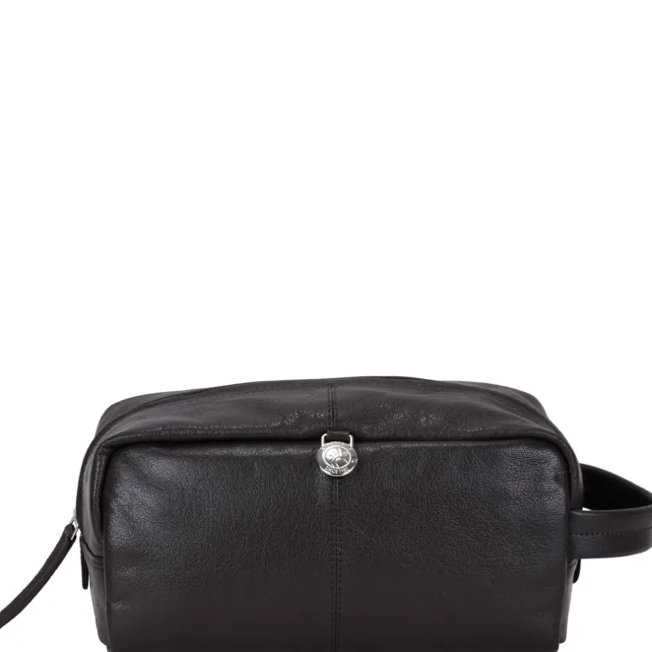 Outlet Adax Prato Harry Toilettaske, Dark Brown