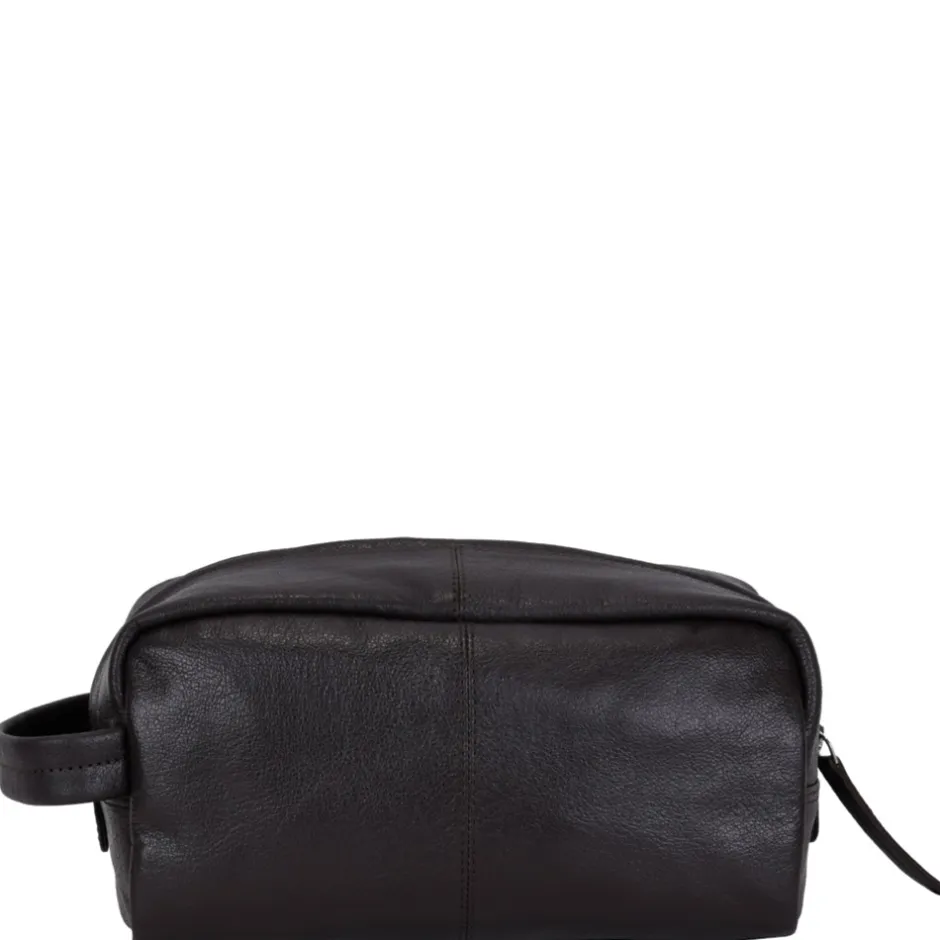 Outlet Adax Prato Harry Toilettaske, Dark Brown