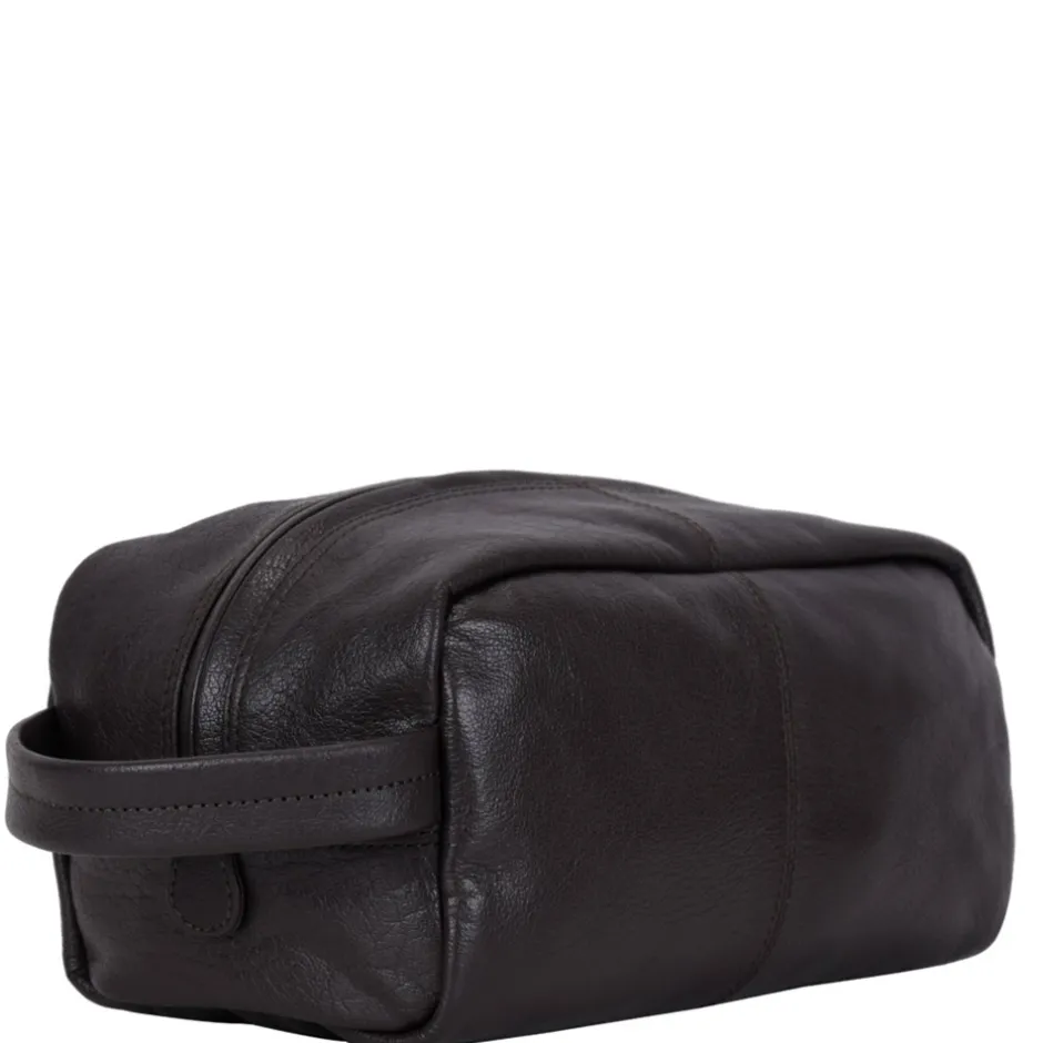 Outlet Adax Prato Harry Toilettaske, Dark Brown
