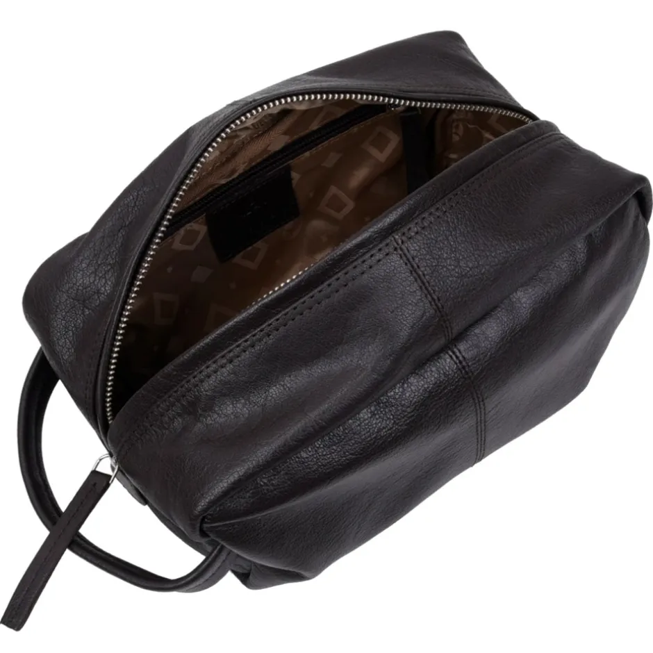 Outlet Adax Prato Harry Toilettaske, Dark Brown