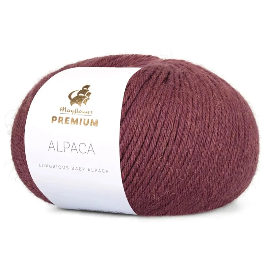 Best Mayflower Premium Alpaca Garn, , 50 g 028 Kobberrosa