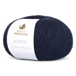 Best Mayflower Premium Alpaca Garn, , 50 g 015 Nattehimmel