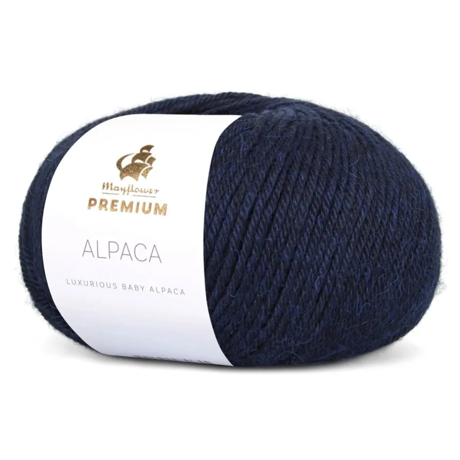 Best Mayflower Premium Alpaca Garn, , 50 g 015 Nattehimmel