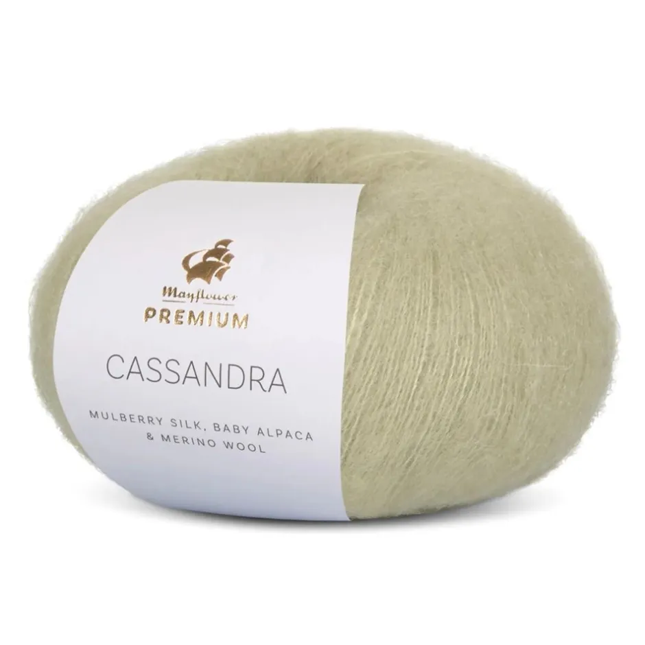 Online Mayflower Premium Cassandra Garn, , 25 g 020 Grøn Te