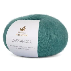 Outlet Mayflower Premium Cassandra Garn, , 25 g 016 Mørk Eucalyptus