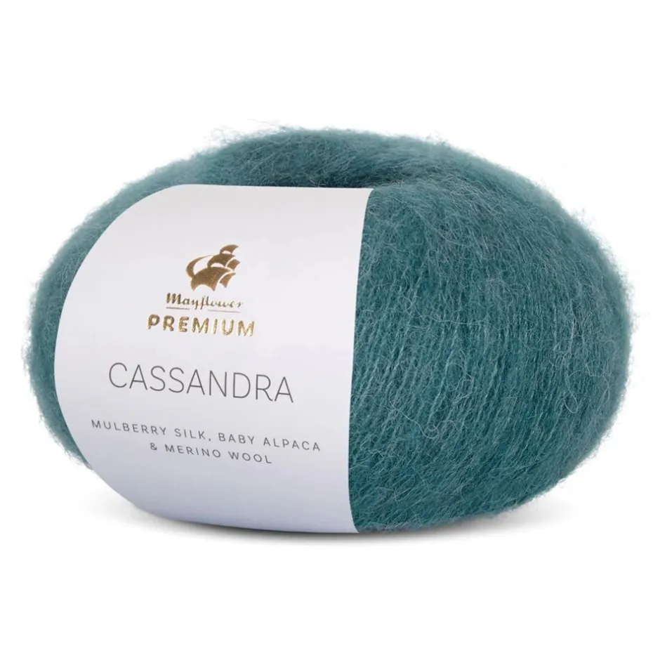 New Mayflower Premium Cassandra Garn, , 25 g 010 Regn