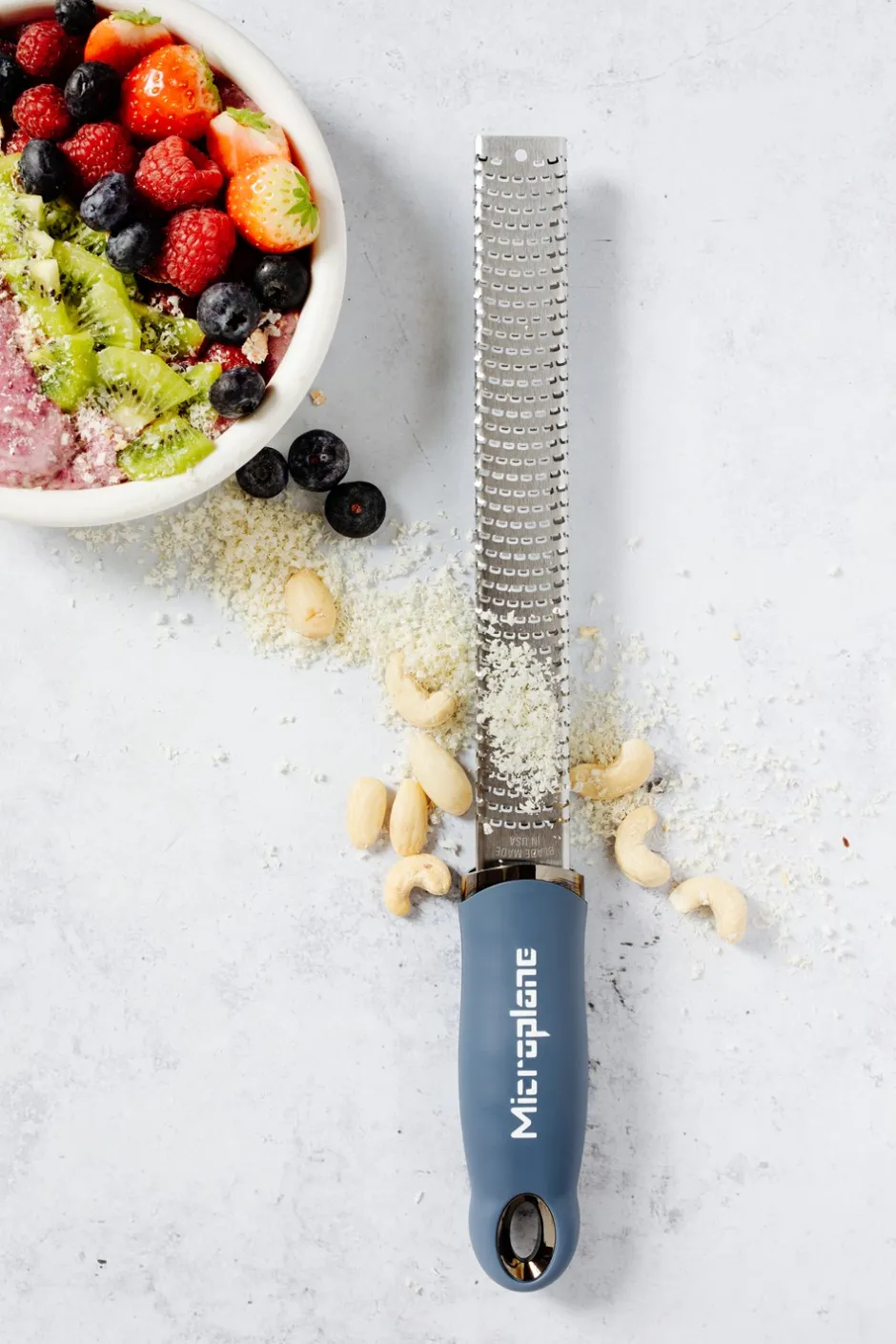 Outlet Microplane Premium Classic Zester Rivejern, Denim Blå
