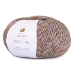 Online Mayflower Premium Georgina Garn, , 50 g 015 Kastanje