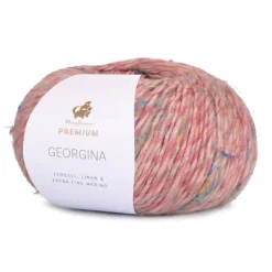 New Mayflower Premium Georgina Garn, , 50 g 013 Støvet Rosa