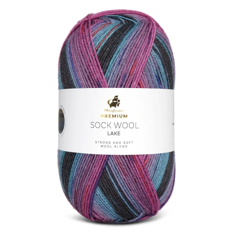 Hot Mayflower Premium Sock Wool Lake Garn, , 100 g 004 Victoria
