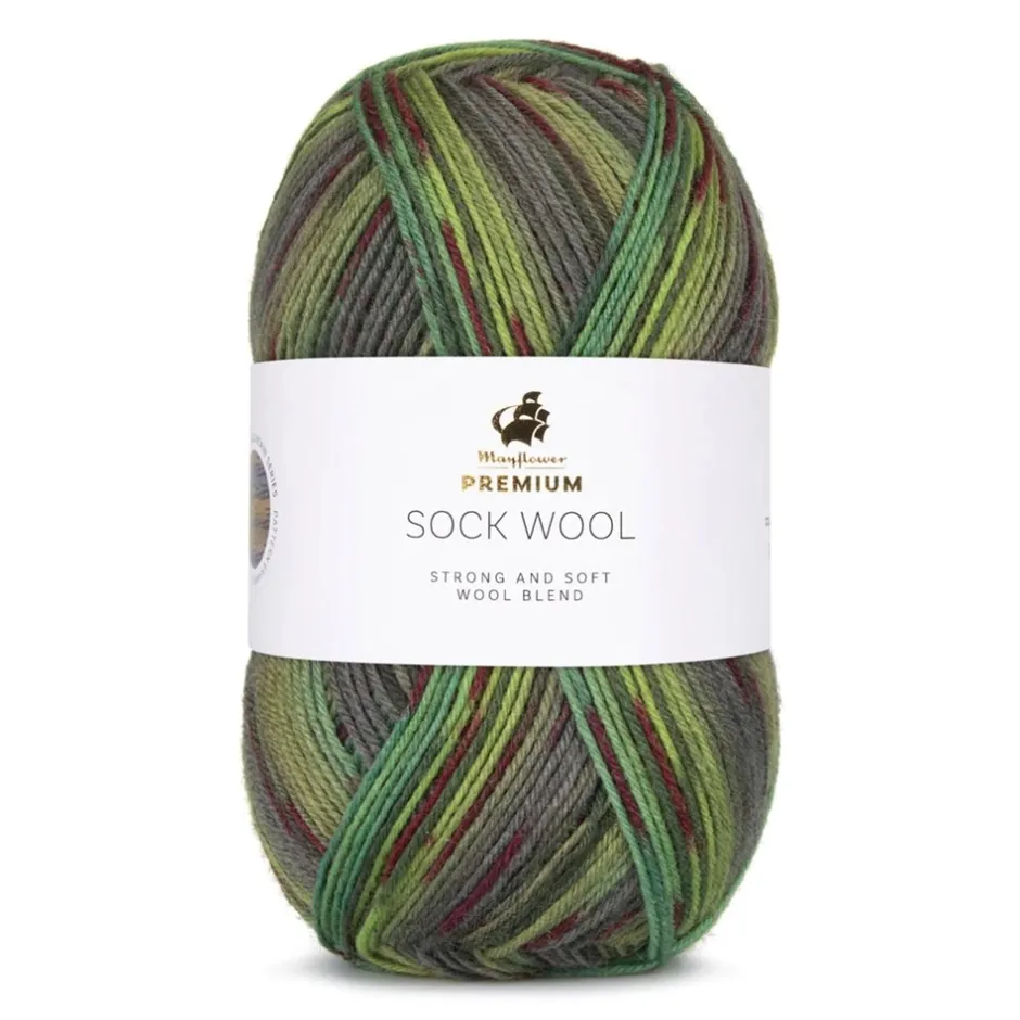 Mayflower Premium Sock Wool Mountain Garn, 100 g 003 Rocky Mountains