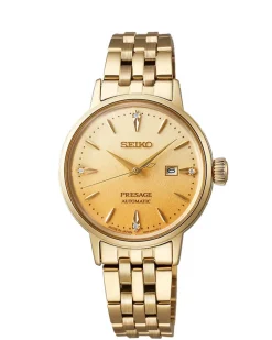 Outlet Seiko Presage SRE018J1 Dameur, , 30 mm Gold Plated