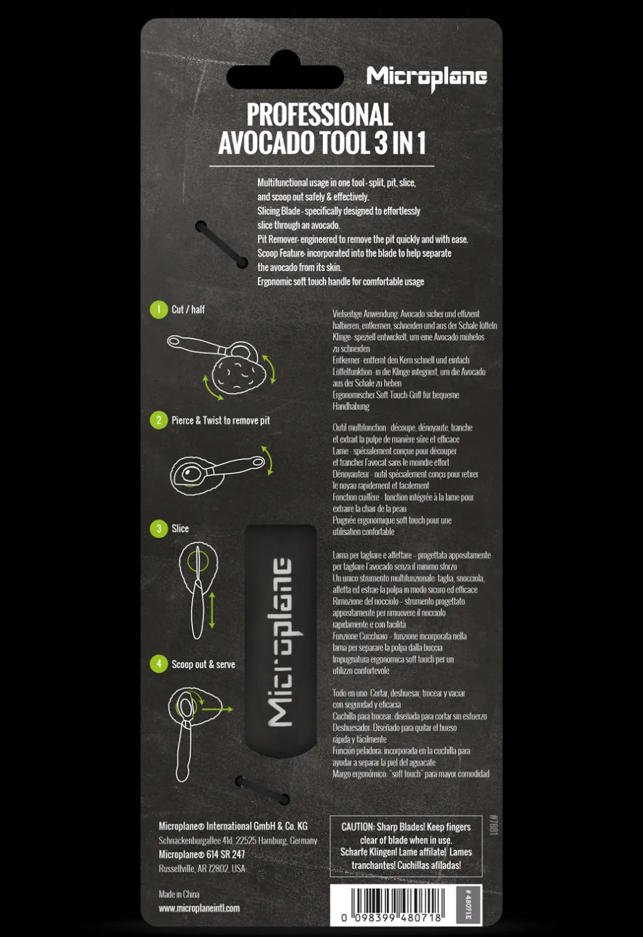 Microplane Professionel Avokado 3-i-1 Værktøj* Køkkenknive & Tilbehør